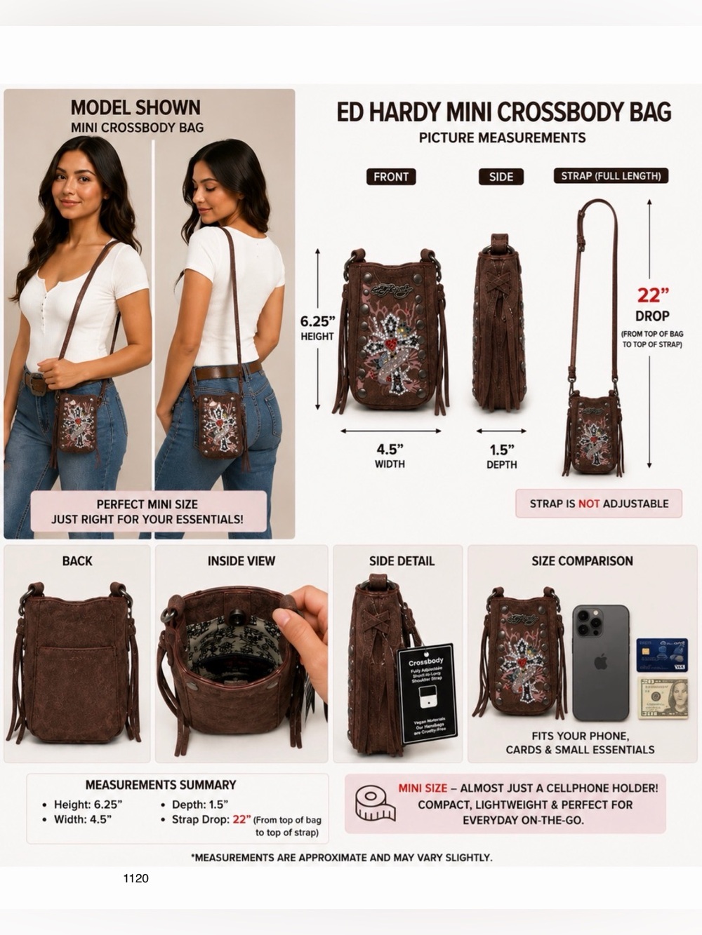 *new* Ed Hardy Mini Crossbody Bag